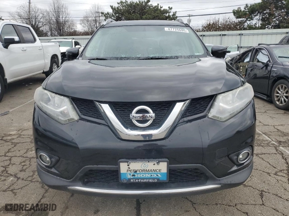 2016 Nissan Rogue SV with VIN 5N1AT2MV1GC832142, listed as a Copart auction lot 47725695 with 84,113 mi miles and Salvage Title. Bid and sale history available at carsss.com. Image 5.
