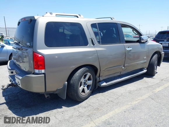 2006 Nissan Armada LE with VIN 5N1AA08A16N728545, listed as a IAAI auction lot 42346207 with 234,261 mi miles and . Bid and sale history available at DreamBid. Image 4.