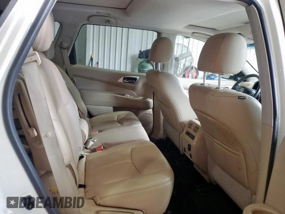 2017 Nissan Pathfinder Platinum с VIN 5N1DR2MN7HC632492, выставлен на аукционе Copart как лот 60249745 с пробегом 73 355 миль миль и Списание • Salvage title. История ставок и продаж доступна на DreamBid. Изображение 11.