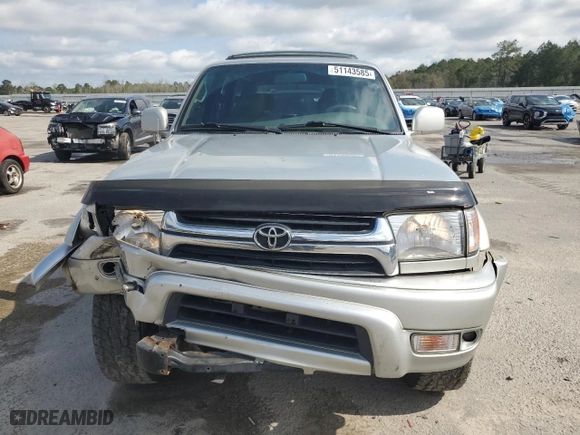 2001 Toyota 4Runner Limited with VIN JT3HN87R019059901, listed as a Copart auction lot 51143585 with 152,371 mi miles and Salvage Title. Bid and sale history available at carsss.com. Image 5.
