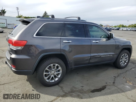 2016 Jeep Grand Cherokee Limited with VIN 1C4RJFBG3GC312873, listed as a Copart auction lot 56943705 with 134,633 mi miles and Salvage title. Bid and sale history available at DreamBid. Image 3.