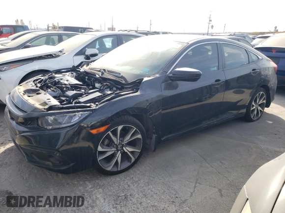 2020 Honda Civic Sedan Sport with VIN 2HGFC2F86LH506332, listed as a Copart auction lot 78668344 with 86,640 mi miles and Salvage Title. Bid and sale history available at carsss.com. Image 1.