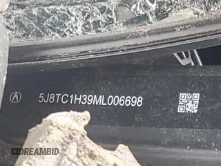 2021 Acura RDX with VIN 5J8TC1H39ML006698, listed as a Copart auction lot 44138335 with Not Provided miles and Salvage Title. Bid and sale history available at carsss.com. Image 14.