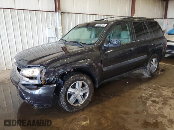 2005 Chevrolet TrailBlazer LT with VIN 1GNDT13S952178469, listed as a Copart auction lot 55058125 with 141,295 mi miles and Salvage Title. Bid and sale history available at DreamBid. Image 1.