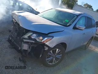2019 Nissan Pathfinder SL with VIN 5N1DR2MN5KC620431, listed as a IAAI auction lot 40626326 with 84,711 mi miles and . Bid and sale history available at DreamBid. Image 17.