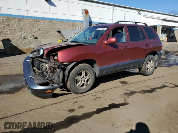 2004 Hyundai Santa Fe GLS with VIN KM8SC73D94U845379, listed as a Copart auction lot 48625095 with 132,844 mi miles and Salvage Title. Bid and sale history available at carsss.com. Image 1.