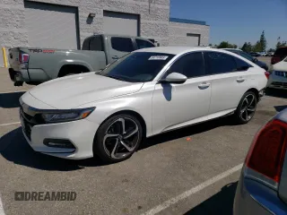 2019 Honda Accord Sport with VIN 1HGCV1F37KA026101, listed as a Copart auction lot 64718903 with 87,272 mi miles and Salvage title. Bid and sale history available at DreamBid. Image 1.