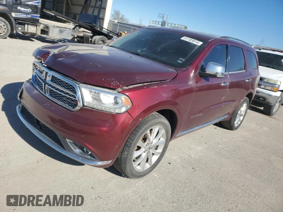 2019 Dodge Durango Citadel with VIN 1C4SDJET1KC683706, listed as a Copart auction lot 81783014 with 76,717 mi miles and Salvage Title. Bid and sale history available at DreamBid. Image 1.