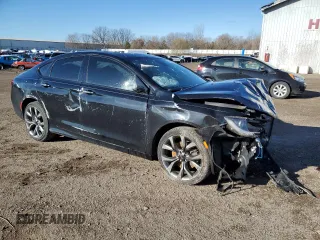2015 Chrysler 200 S with VIN 1C3CCCBG1FN647510, listed as a Copart auction lot 48948775 with 131,252 mi miles and Salvage Title. Bid and sale history available at carsss.com. Image 4.