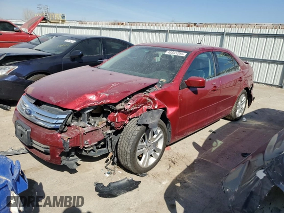 2008 Ford Fusion SEL with VIN 3FAHP08108R221949, listed as a Copart auction lot 48541285 with 0 mi miles and Salvage Title. Bid and sale history available at carsss.com. Image 1.