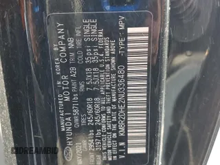 2022 Hyundai Palisade SEL z VIN KM8R2DHE2NU336480, wystawiony jako Copart lot #53046145 z przebiegiem 52 550 mil mil oraz Szkoda całkowita • Salvage title. Historia ofert i sprzedaży dostępna na DreamBid. Obrazek 14.
