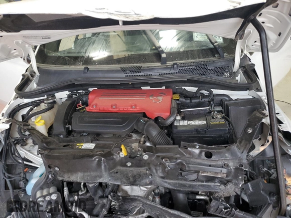 2015 FIAT 500 Abarth with VIN 3C3CFFFHXFT601900, listed as a Copart auction lot 62827495 with 21,274 mi miles and Salvage title. Bid and sale history available at DreamBid. Image 11.