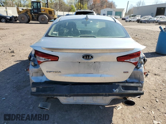 2013 Kia Optima LX with VIN KNAGM4A7XD5390018, listed as a Copart auction lot 53112915 with 0 mi miles and Salvage Title. Bid and sale history available at carsss.com. Image 6.