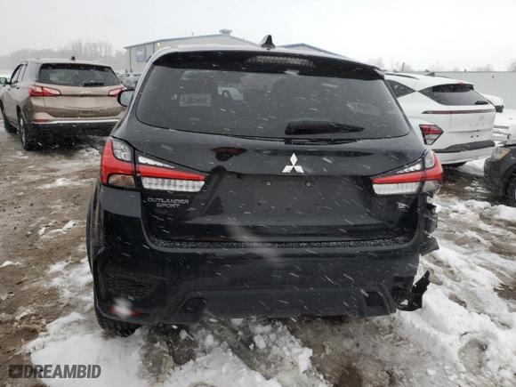 2022 Mitsubishi Outlander Sport SE with VIN JA4APVAU2NU022557, listed as a Copart auction lot 82638274 with 58,200 mi miles and Salvage Title. Bid and sale history available at carsss.com. Image 6.