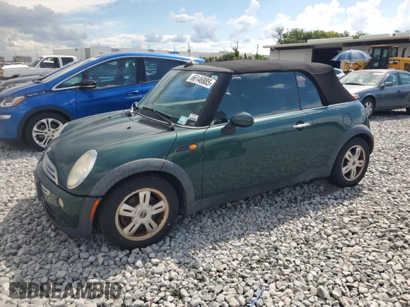 2007 MINI Convertible with VIN WMWRF335X7TG16568, listed as a Copart auction lot 66146885 with 97,502 mi miles and Clean title. Bid and sale history available at DreamBid. Image 1.