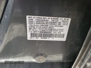 2009 Honda Pilot EX-L z VIN 5FNYF48589B003297, wystawiony jako Copart lot #57162245 z przebiegiem 191 883 mil mil oraz Szkoda całkowita • Salvage title. Historia ofert i sprzedaży dostępna na DreamBid. Obrazek 13.
