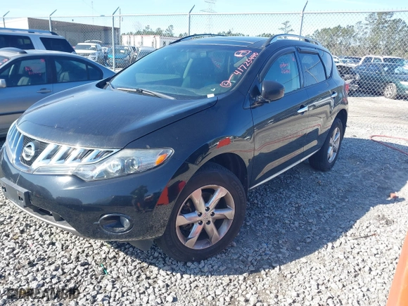 2010 Nissan Murano SL with VIN JN8AZ1MW5AW133113, listed as a IAAI auction lot 41725440 with 162,983 mi miles. Bid and sale history available at carsss.com. Image 2.