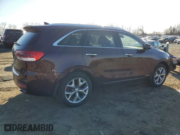2018 Kia Sorento SX with VIN 5XYPKDA58JG400846, listed as a Copart auction lot 46552055 with 48,677 mi miles and Salvage Title. Bid and sale history available at DreamBid. Image 3.