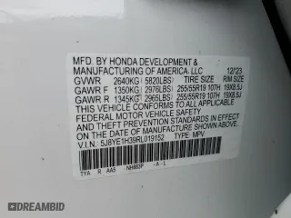 2024 Acura MDX with VIN 5J8YE1H39RL019152, listed as a Copart auction lot 45946185 with 13,234 mi miles and Salvage Title. Bid and sale history available at carsss.com. Image 13.