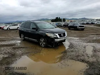 2015 Nissan Pathfinder Platinum with VIN 5N1AR2MM8FC642603, listed as a Copart auction lot 43323565 with 122,493 mi miles and Salvage title. Bid and sale history available at DreamBid. Image 11.