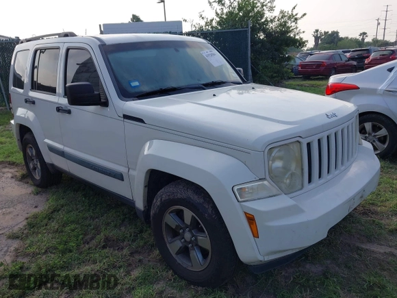 2008 Jeep Liberty Sport with VIN 1J8GP28K48W228144, listed as a IAAI auction lot 41928584 with Not Provided miles. Bid and sale history available at carsss.com. Image 1.