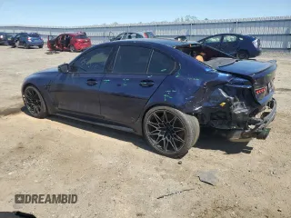 2022 BMW M3 Competition xDrive with VIN WBS43AY05NFL68593, listed as a Copart auction lot 53489645 with 44,039 mi miles and Salvage title. Bid and sale history available at DreamBid. Image 2.