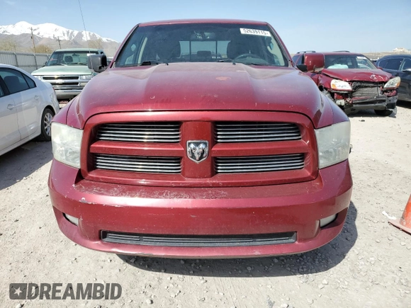 2012 Ram 1500 Sport with VIN 1C6RD7HT3CS273582, listed as a Copart auction lot 52639115 with 175,054 mi miles and Salvage title. Bid and sale history available at DreamBid. Image 5.