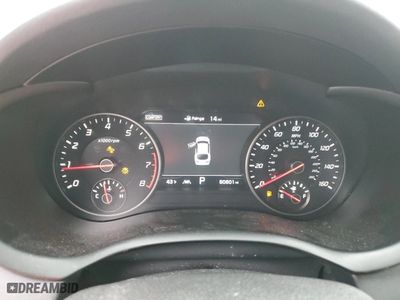 2018 Kia Stinger Premium with VIN KNAE25LA2J6015578, listed as a Copart auction lot 45089555 with 80,801 mi miles and Salvage Title. Bid and sale history available at carsss.com. Image 9.