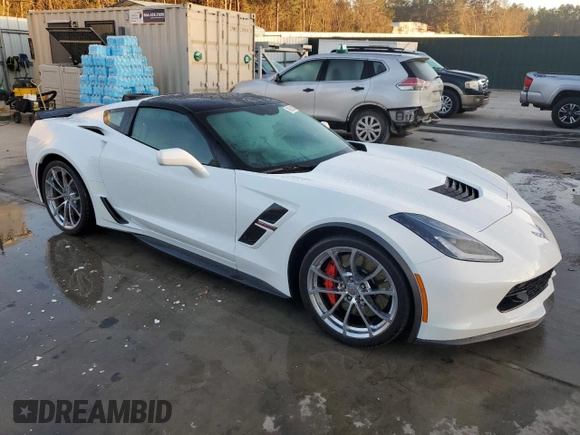 2019 Chevrolet Corvette Grand Sport 1LT with VIN 1G1YW2D77K5114077, listed as a Copart auction lot 76626264 with 4,194 mi miles and Salvage title. Bid and sale history available at DreamBid. Image 4.