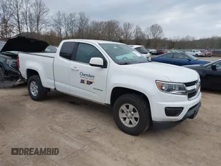 2019 Chevrolet Colorado 2WD Work Truck z VIN 1GCHSBEA6K1288811, wystawiony jako IAAI lot #41183730 z przebiegiem 115 349 mil mil oraz . Historia ofert i sprzedaży dostępna na DreamBid. Obrazek 1.
