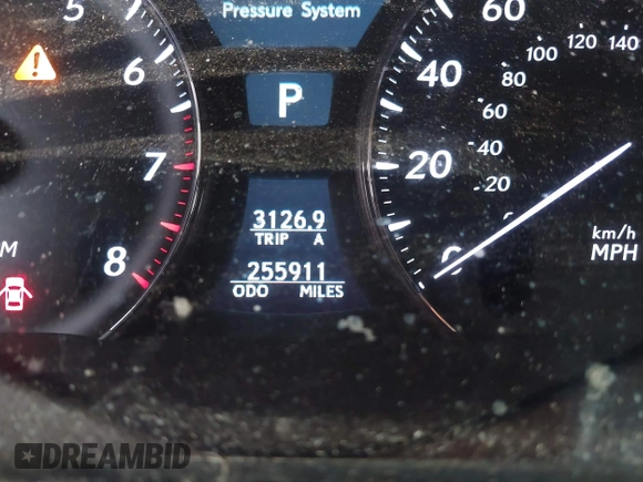 2007 Lexus LS 460 with VIN JTHBL46F775033849, listed as a IAAI auction lot 42426122 with 255,911 mi miles and . Bid and sale history available at DreamBid. Image 7.