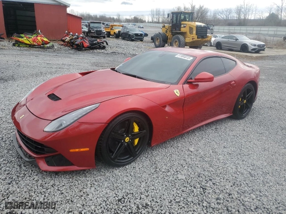 2013 Ferrari F12berlinetta with VIN ZFF74UFA7D0193622, listed as a Copart auction lot 51904615 with 0 mi miles and Salvage Title. Bid and sale history available at carsss.com. Image 1.