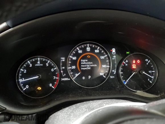 2021 Mazda CX-30 Preferred with VIN 3MVDMBCL6MM220994, listed as a Copart auction lot 49373465 with 34,680 mi miles and Salvage Title. Bid and sale history available at DreamBid. Image 9.