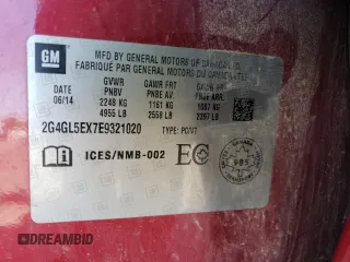 2014 Buick Regal z VIN 2G4GL5EX7E9321020, wystawiony jako Copart lot #52557425 z przebiegiem 124 572 mil mil oraz Szkoda całkowita • Salvage title. Historia ofert i sprzedaży dostępna na DreamBid. Obrazek 12.