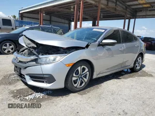 2017 Honda Civic LX with VIN 19XFC2F57HE041051, listed as a Copart auction lot 57504525 with 116,658 mi miles and Salvage title. Bid and sale history available at DreamBid. Image 1.