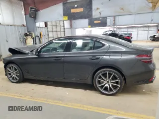 2024 Genesis G70 2.5T with VIN KMTG34SC4RU142461, listed as a Copart auction lot 83455334 with 17,676 mi miles and Salvage Title. Bid and sale history available at carsss.com. Image 2.