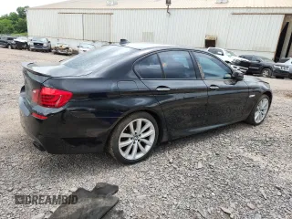 2013 BMW 5 Series 550i xDrive with VIN WBAFU9C55DDY72065, listed as a Copart auction lot 63023675 with 117,592 mi miles and Salvage title. Bid and sale history available at DreamBid. Image 3.