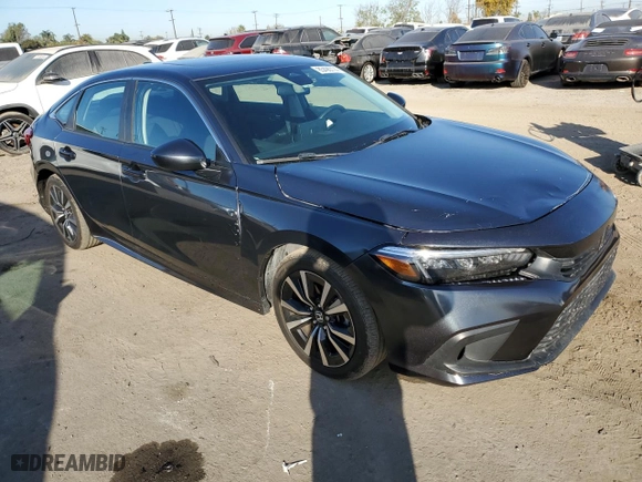 2022 Honda Civic Sedan EX with VIN 2HGFE1F74NH305480, listed as a Copart auction lot 85490774 with 42,989 mi miles and Salvage Title. Bid and sale history available at carsss.com. Image 4.