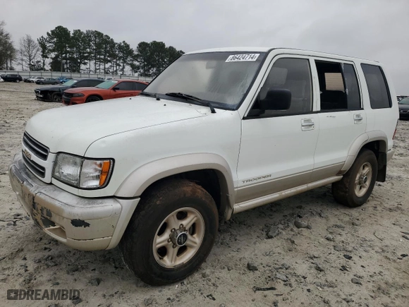 2001 Isuzu Trooper S with VIN JACDS58X317J10350, listed as a Copart auction lot 86424714 with 186,279 mi miles and Clean Title. Bid and sale history available at carsss.com. Image 1.