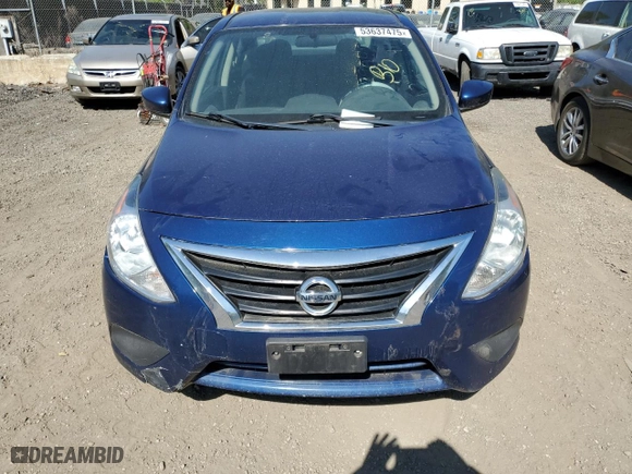 2019 Nissan Versa Sedan SV with VIN 3N1CN7AP8KL845741, listed as a Copart auction lot 53637475 with 116,782 mi miles and Salvage Title. Bid and sale history available at carsss.com. Image 5.
