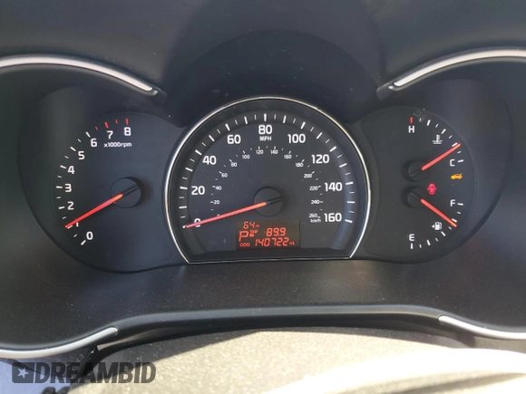 2014 Kia Sorento LX with VIN 5XYKTCA66EG475805, listed as a Copart auction lot 46880805 with 140,722 mi miles and Salvage Title. Bid and sale history available at carsss.com. Image 9.