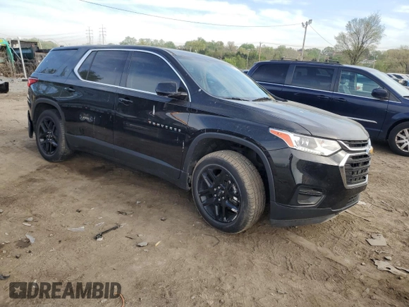 2020 Chevrolet Traverse LS z VIN 1GNERFKW7LJ313830, wystawiony jako Copart lot #51743465 z przebiegiem 56 874 mil mil oraz Szkoda całkowita • Salvage title. Historia ofert i sprzedaży dostępna na DreamBid. Obrazek 4.