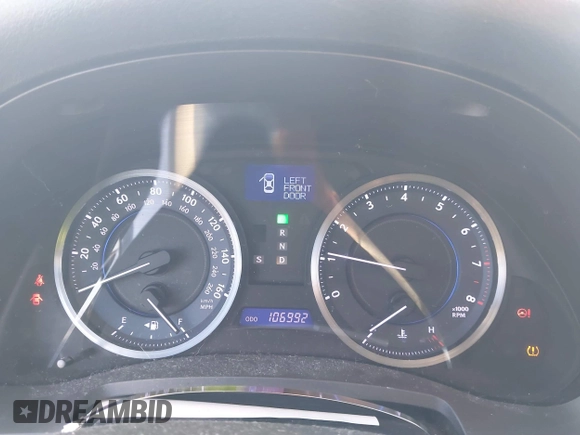 2012 Lexus IS 250 with VIN JTHCF5C28C5058546, listed as a IAAI auction lot 41779480 with 106,992 mi miles and . Bid and sale history available at DreamBid. Image 16.