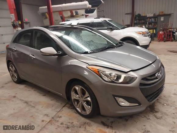 2013 Hyundai Elantra GT with VIN KMHD35LE7DU044309, listed as a IAAI auction lot 41988026 with 128,636 mi miles. Bid and sale history available at carsss.com. Image 1.