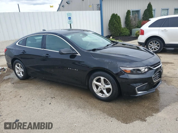 2016 Chevrolet Malibu LS with VIN 1G1ZB5STXGF235107, listed as a Copart auction lot 52732905 with 162,179 mi miles and Non repairable. Bid and sale history available at DreamBid. Image 4.