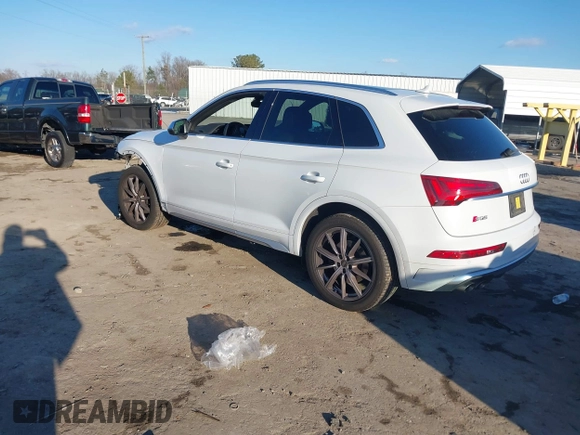2022 Audi SQ5 Premium Plus with VIN WA1B4AFY8N2134552, listed as a IAAI auction lot 41282852 with 40,529 mi miles. Bid and sale history available at carsss.com. Image 3.