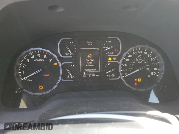 2020 Toyota Tundra 2WD SR5 with VIN 5TFEY5F17LX263254, listed as a Copart auction lot 73568964 with 57,348 mi miles and Salvage Title. Bid and sale history available at carsss.com. Image 9.