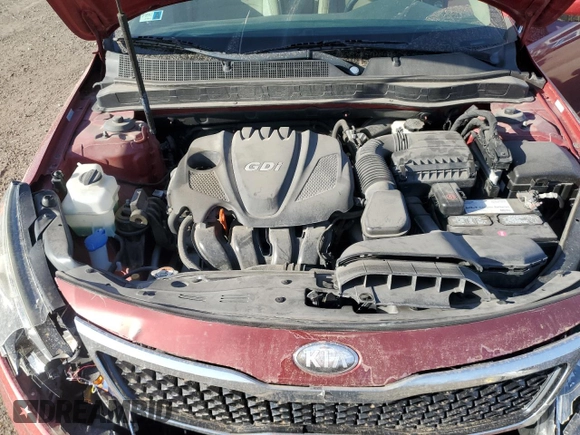 2013 Kia Optima EX with VIN 5XXGN4A79DG221796, listed as a Copart auction lot 49491285 with 106,145 mi miles and Salvage Title. Bid and sale history available at carsss.com. Image 12.