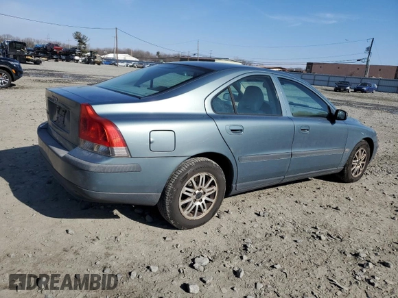2004 Volvo S60 with VIN YV1RS61T642348189, listed as a Copart auction lot 46315535 with 209,536 mi miles and Salvage Title. Bid and sale history available at carsss.com. Image 3.