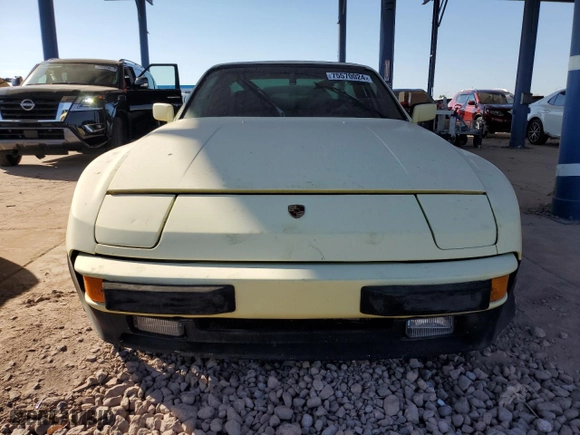 1983 Porsche 944 with VIN WP0AA0943DN459166, listed as a Copart auction lot 75570024 with NaN miles and Clean Title. Bid and sale history available at carsss.com. Image 5.